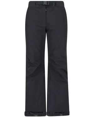 Moncler Belted Logo-Print Ski Pants - Blue