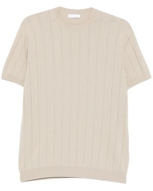 Diktat Vertical-Ribbed Jumper - White