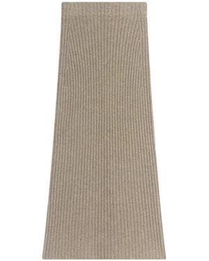 Bompard Gerippter Maxirock - Braun