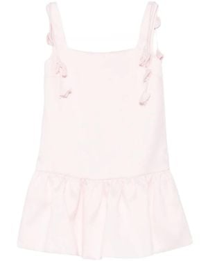 Self-Portrait Taffeta Mini Dress - Pink
