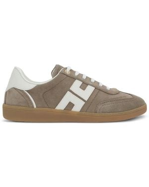Elisabetta Franchi Suede Logo Trainers - Multicolour