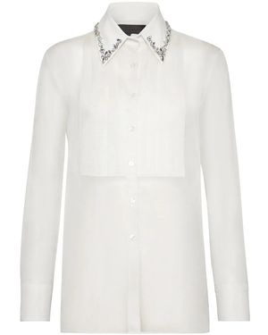 Philipp Plein ビジュー シアーシャツ - ホワイト