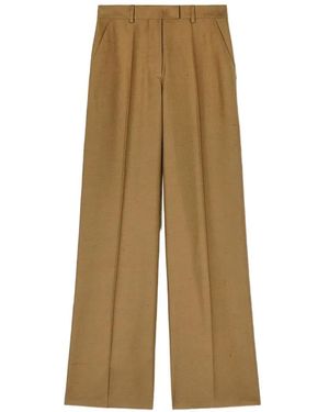RETORI Pleated Silk Trousers - Natural