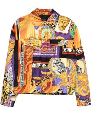 Versace All-Over-Pattern Jacket - Orange