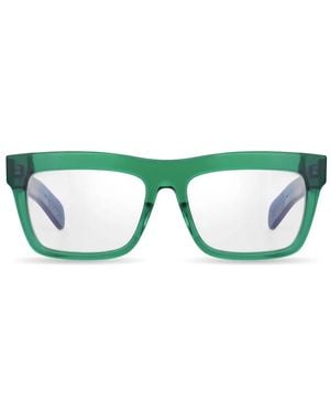 Bugatti Rectangle-Frame Glasses - Green