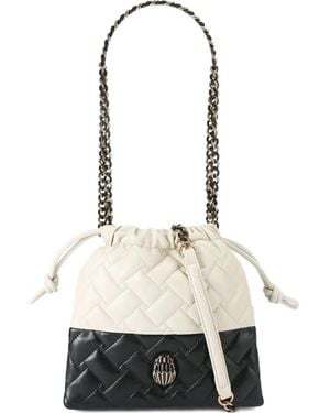 Kurt Geiger Kensington Quilted Chain-Strap Shoulder Bag - White