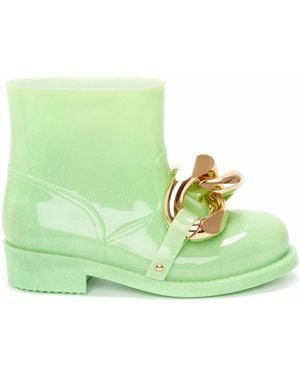 JW Anderson Chain Regenstiefel - Grün
