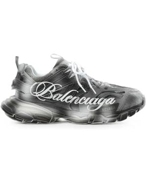 Balenciaga Track Paneled Sneakers - White