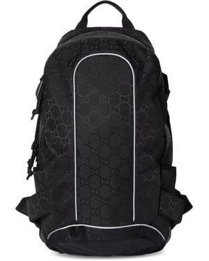 Gucci Ggジャカード バックパック - ブラック