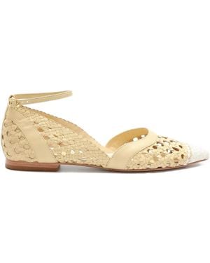 Sarah Chofakian Petit Four Ballet Flats - Natural