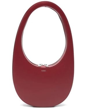 Coperni Swipe Leather Tote Bag - Red
