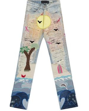 Who Decides War Pale Seaboard Straight-Fit Jeans - Blue