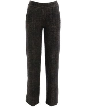 Avenue Montaigne Carla Textured Pants - Black