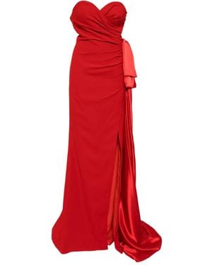 Saiid Kobeisy Strapless Gown - Red