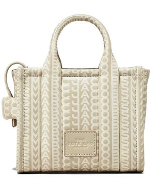 Marc Jacobs Sac À Bandoulière The Monogram Leather Crossbody Tote - Neutre