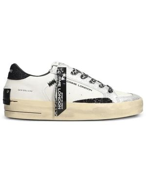 Crime London Sk8 Deluxe Sneakers Mit Glitter-Effekt - Weiß