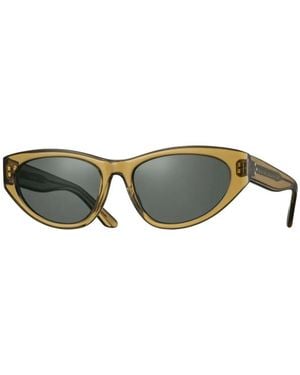 Eyevan 7285 Regina-E Cat-Eye Sunglasses - Green