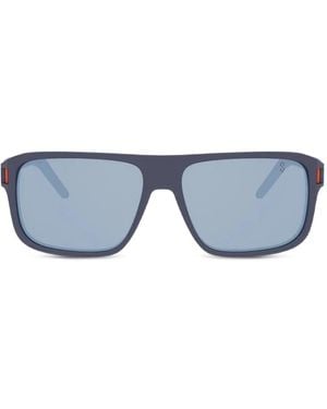 Tag Heuer Rectangle-Frame Sunglasses - Blue