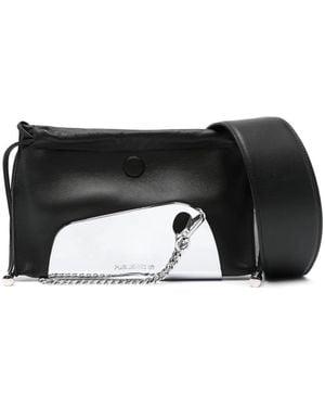 PUBLISHED BY Chrome-Detail Leather Shoulder Bag - Black
