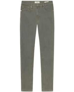 FRAME Modern Button-Fastening Straight Jeans - Gray