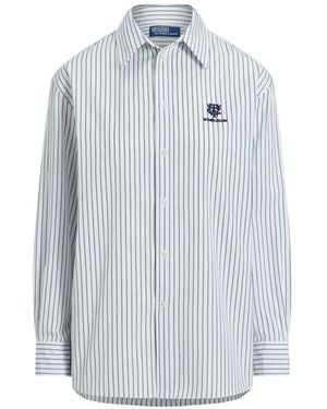 Polo Ralph Lauren Wimbledon Striped Cotton Shirt - Blue