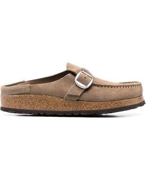 Birkenstock Mules Aus Wildleder - Natur