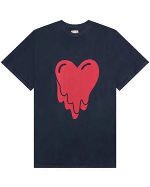 Emotionally Unavailable T-Shirt À Logo Cœur - Bleu