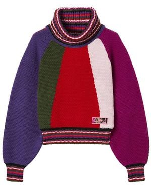 PUCCI Colour Block Jumper - Red