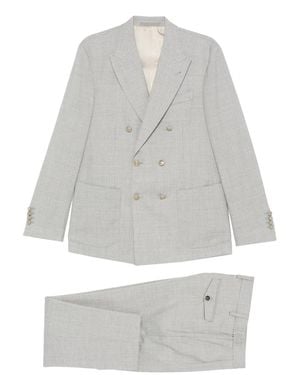 Eleventy Doppelreihiger Anzug - Grau