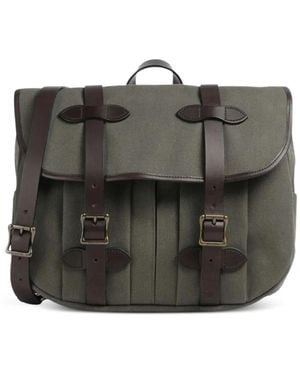 Filson Medium Buckled Shoulder Bag - Black