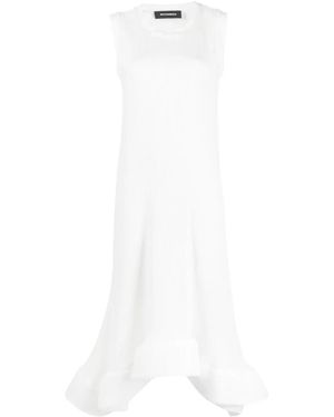 Melitta Baumeister Midikleid Mit Volants - Weiß