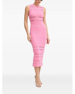 Twinset Pointelle-Knit Midi Dress - Pink