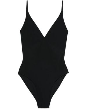 Rick Owens Plunging V-Neck Swimsuit - Black