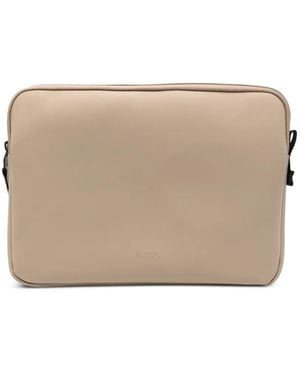 Rains Zip Laptop Bag - Natural