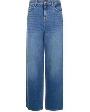 7 For All Mankind Distressed-Effect Five-Pockets Jeans - Blue