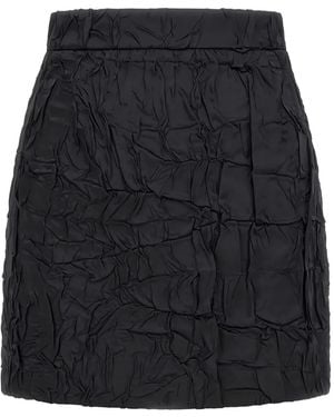 Roberto Cavalli Strukturierter Minirock - Schwarz