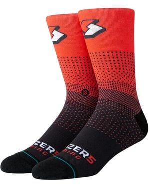 Stance X Nba Portland Trail Blazers Crew Socks - Red