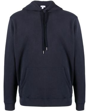 Sunspel Sudadera Con Capucha Y Cierre De Cordón - Azul