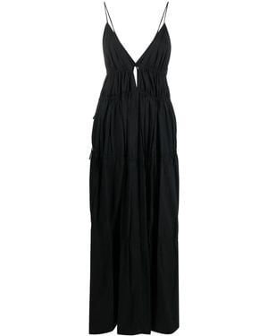 Jonathan Simkhai April Core Cut-Out Maxi Dress - Black