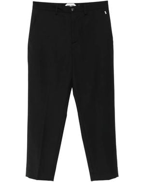 NEW YORK RESIDENT Pressed-Crease Tailored Trousers - Black