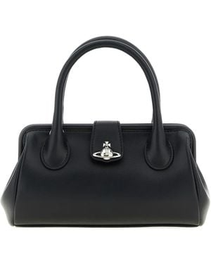 Vivienne Westwood Pamela Orb-Plaque Tote Bag - Black