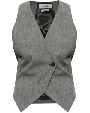 McQueen Pullunder Mit Asymmetrischem Saum - Grau