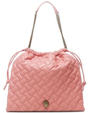 Kurt Geiger キルティング バケットバッグ - ピンク