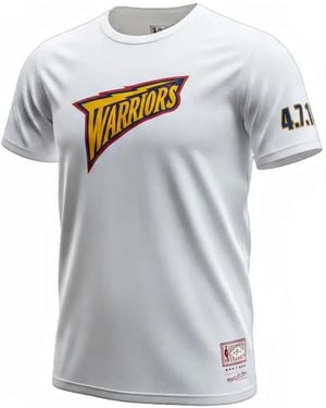 Mitchell & Ness Nba Golden State Warriors Logo T-Shirt - Grey