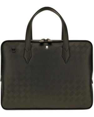 Montblanc Porte-Documents À Motif Géométrique - Black