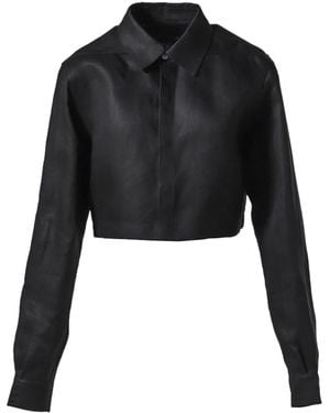Rick Owens Cropped Jacket - Black