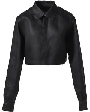 Rick Owens Cropped Jacket - Black