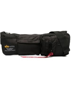 Alpha Industries Riñonera Con Múltiples Bolsillos - Negro