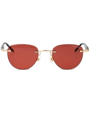 Montblanc Round-Frame Sunglasses - Red