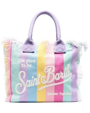 Mc2 Saint Barth Vanity キャンバスビーチバッグ - ピンク